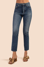 AG VINTAGE WASH ALEXXIS SLIM-STRAIGHT ANKLE JEAN in INDIGO