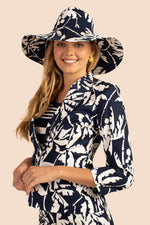 COCONUT TREES SHADE HAT in INK PURPLE additional image 1