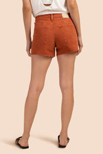 AG ALEXXIS CORD SHORT in CINNAMON BROWN additional image 1