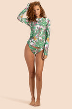 CACTI LONG SLEEVE CREWNECK SWIM TEE in MULTI additional image 3