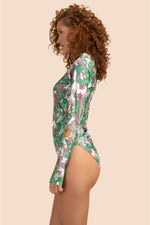 CACTI LONG SLEEVE CREWNECK SWIM TEE in MULTI additional image 2