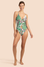 CACTI CUT-OUT ONE-PIECE MAILLOT SWIMSUIT in MULTI additional image 3