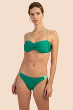 OLYMPIA RIB TWIST BANDEAU in VIRIDIS