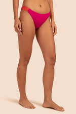 OLYMPIA RIB FRENCH-CUT SWIM BOTTOM in PINK PEPPERCORN additional image 6