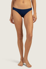 OLYMPIA RIB FRENCH-CUT SWIM BOTTOM in INK