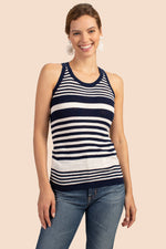 STAR TANK TOP in INK PURPLE