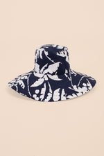 COCONUT TREES SHADE HAT in INK PURPLE