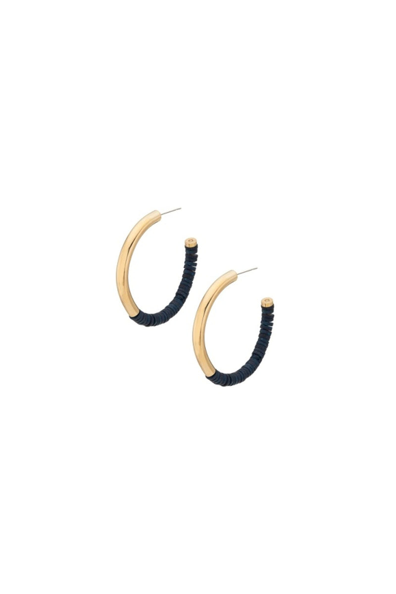 SOKO KARAMU HOOP EARRINGS in BLUE additional image 1