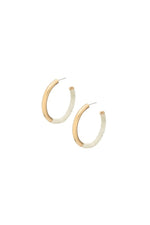 SOKO KARAMU HOOP EARRINGS in WHITE additional image 2