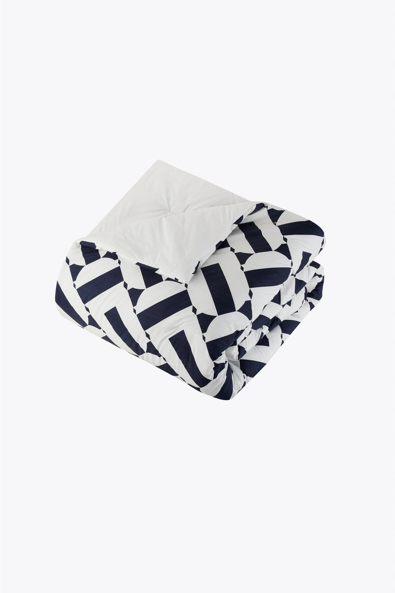 GEO KING DUVET 3-PIECE SET in NAVY additional image 3