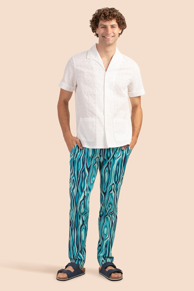 CLYDE SLIM TROUSER in CERAMIC MULTI additional image 3
