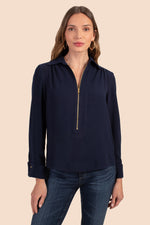 DARYA TOP in INDIGO additional image 3