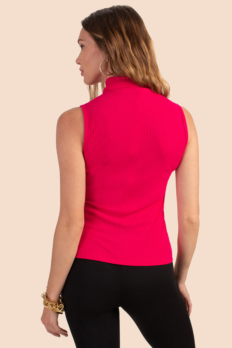 ONASSIS TOP in FUCHSIA additional image 4