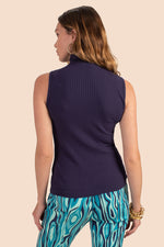 ONASSIS TOP in INDIGO additional image 4