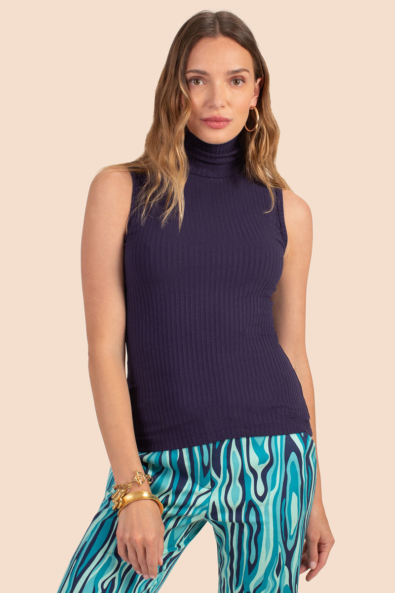 ONASSIS TOP in INDIGO additional image 3