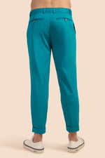 BAILEY PLEATED TROUSER in MOSAIC BLUE additional image 2