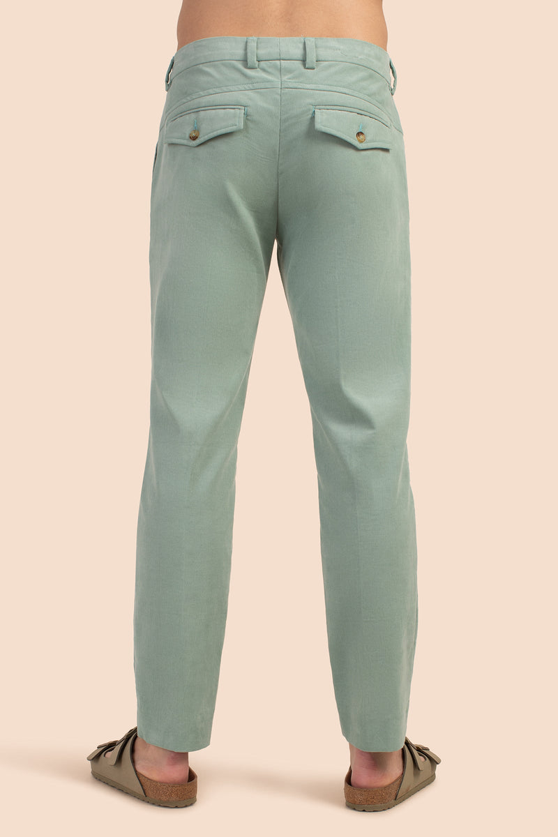 NATE SLIM TROUSER in SEAFOAM GREEN additional image 1