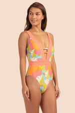 PLAYA DE FLOR PLUNGE MAILLOT in MULTI additional image 3