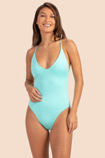 MONACO SOLIDS CONVERTIBLE ONE PIECE SWIMSUIT in SKY additional image 3
