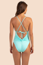 MONACO SOLIDS CONVERTIBLE MAILLOT ONE PIECE in SKY additional image 1