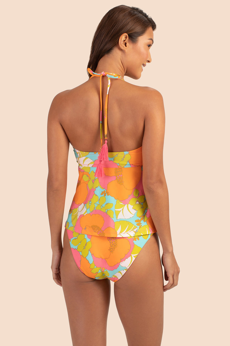 PLAYA DE FLOR BANDEAU TANKINI in MULTI additional image 1