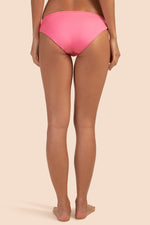 MONACO SOLIDS TAB-SIDE SWIM BOTTOM in GERANIUM PINK additional image 7