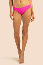 MONACO SOLIDS TAB-SIDE SWIM BOTTOM in PINK POP PINK additional image 9
