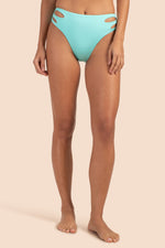 MONACO SOLIDS HIGH WAIST SWIM BOTTOM in SKY additional image 3