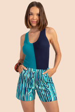 IDYLLWILD TANK TOP in INDIGO/MOSAIC BLUE additional image 1