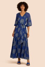 SHALINA DRESS in BENGAL BLUE/OCEAN