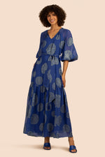 SHALINA DRESS in BENGAL BLUE/OCEAN additional image 2