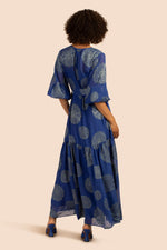 SHALINA DRESS in BENGAL BLUE/OCEAN additional image 1