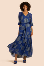 SHALINA DRESS in BENGAL BLUE/OCEAN additional image 3