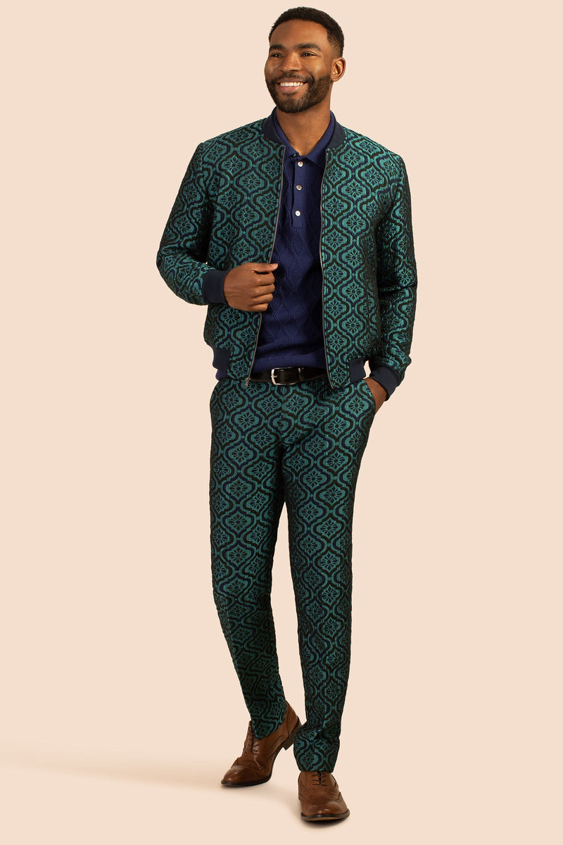 CLYDE SLIM TROUSER in BLUE PEACOCK additional image 2