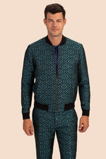 JACOBSEN BOMBER JACKET in BLUE PEACOCK additional image 1