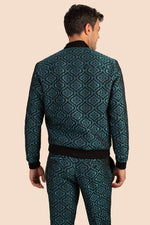 JACOBSEN BOMBER JACKET in BLUE PEACOCK additional image 2