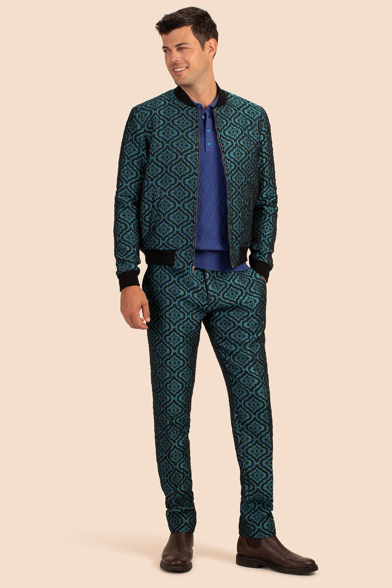 JACOBSEN BOMBER JACKET in BLUE PEACOCK additional image 3