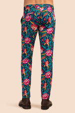 CLYDE SLIM TROUSER in BENGAL BLUE MULTI additional image 2