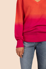 EVANGELINE V-NECK SWEATER in MULTI additional image 2