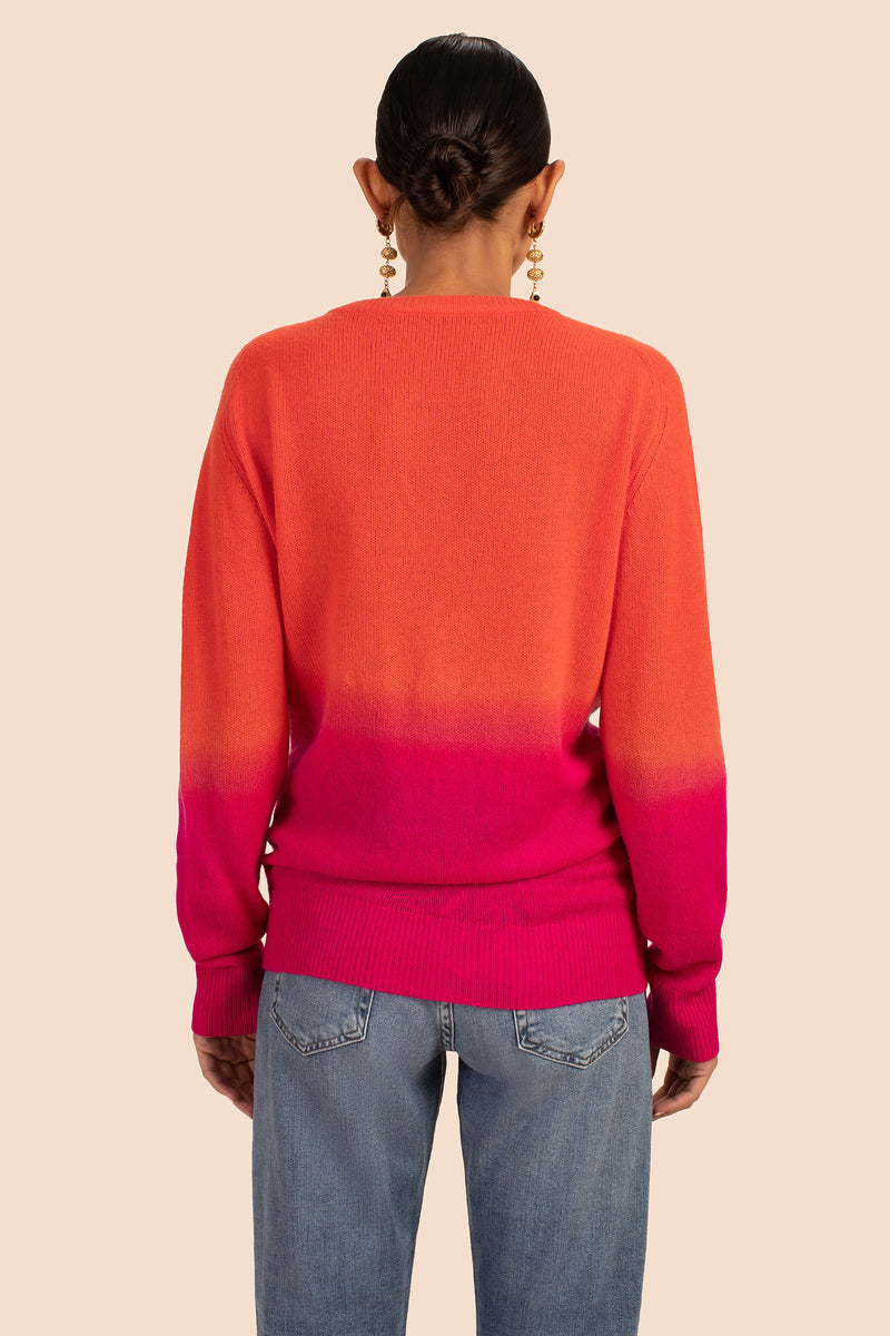 EVANGELINE V-NECK SWEATER in MULTI additional image 1