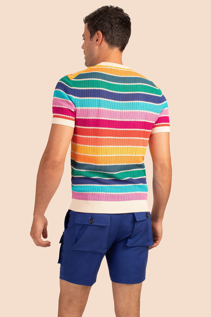 CARLOS SHORT SLEEVE PULLOVER in MULTI additional image 2