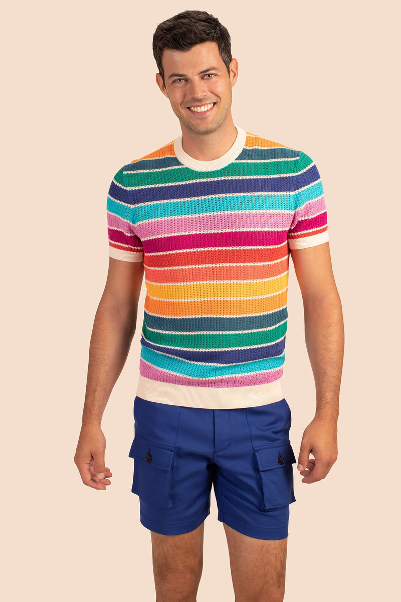 CARLOS SHORT SLEEVE PULLOVER in MULTI additional image 1