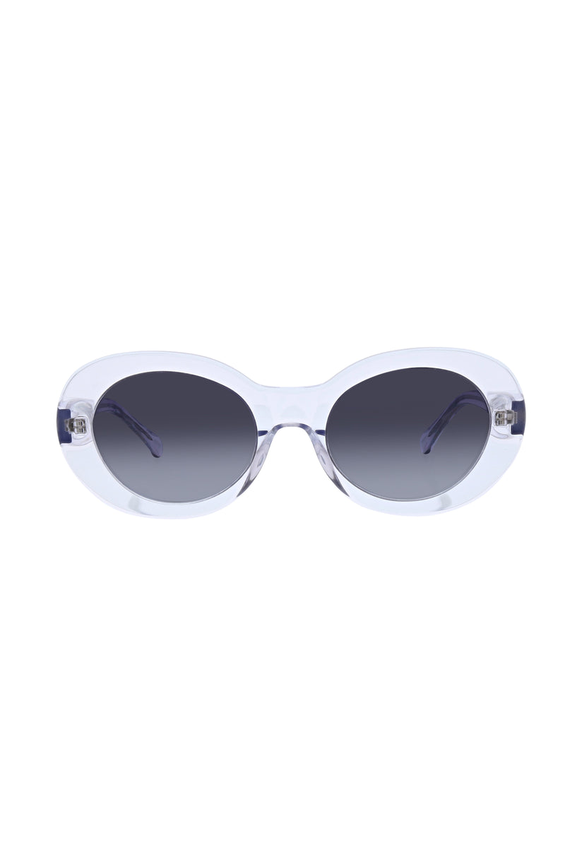 CAROVA SUNGLASSES in CLEAR WHITE
