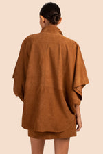 BODHI PONCHO in COGNAC BROWN additional image 2