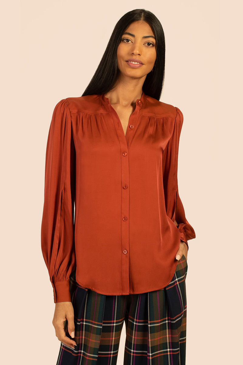 VALIN TOP in CINNAMON