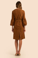 PRIYA DRESS in COGNAC BROWN additional image 1