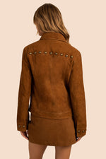 BINDI JACKET in COGNAC BROWN additional image 1