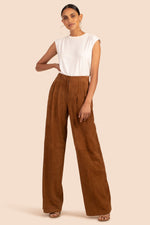 DARU PANT in COGNAC BROWN additional image 4