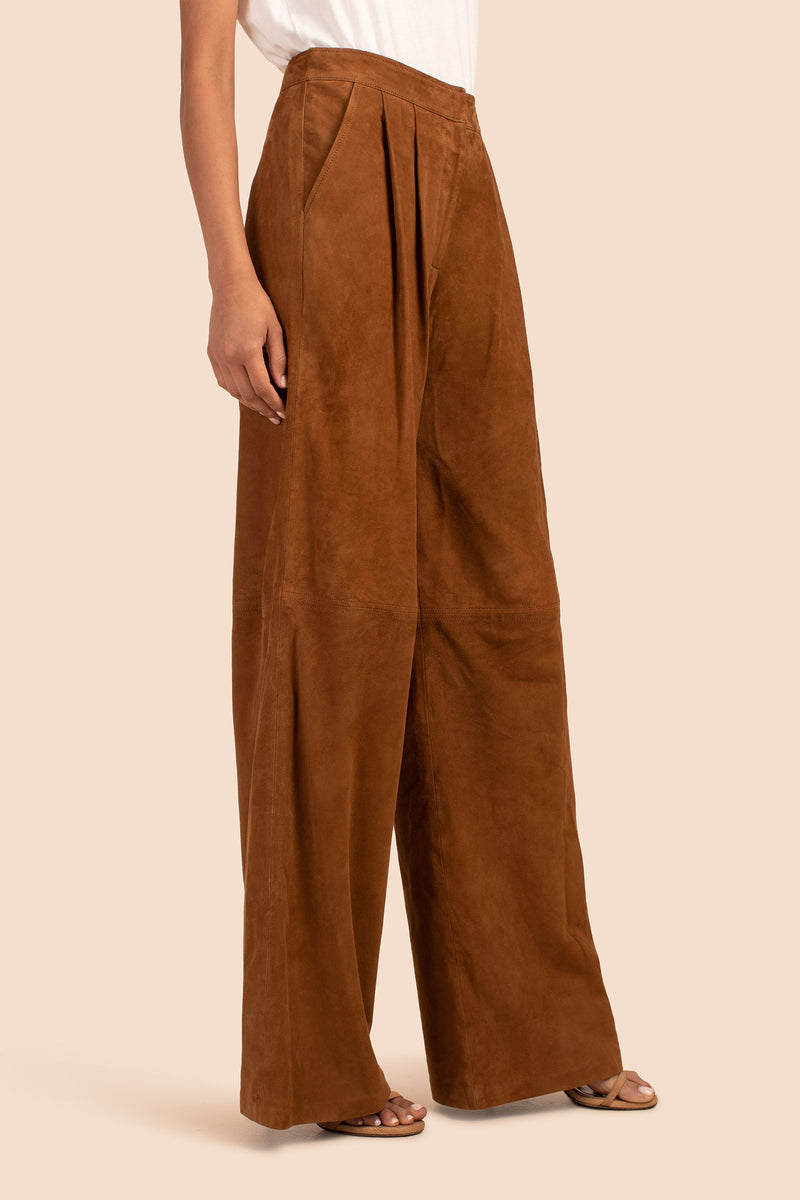 DARU PANT in COGNAC BROWN additional image 3