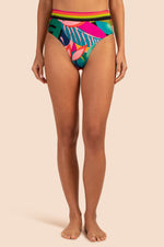 RAINFOREST HIGH WAIST SWIM BOTTOM in MULTI